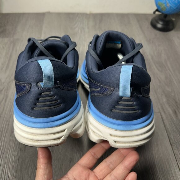 Hoka One One Mens Bondi 8 1123202 OSAA Blue Running Shoes Sneakers Size 14 D - Picture 7 of 12